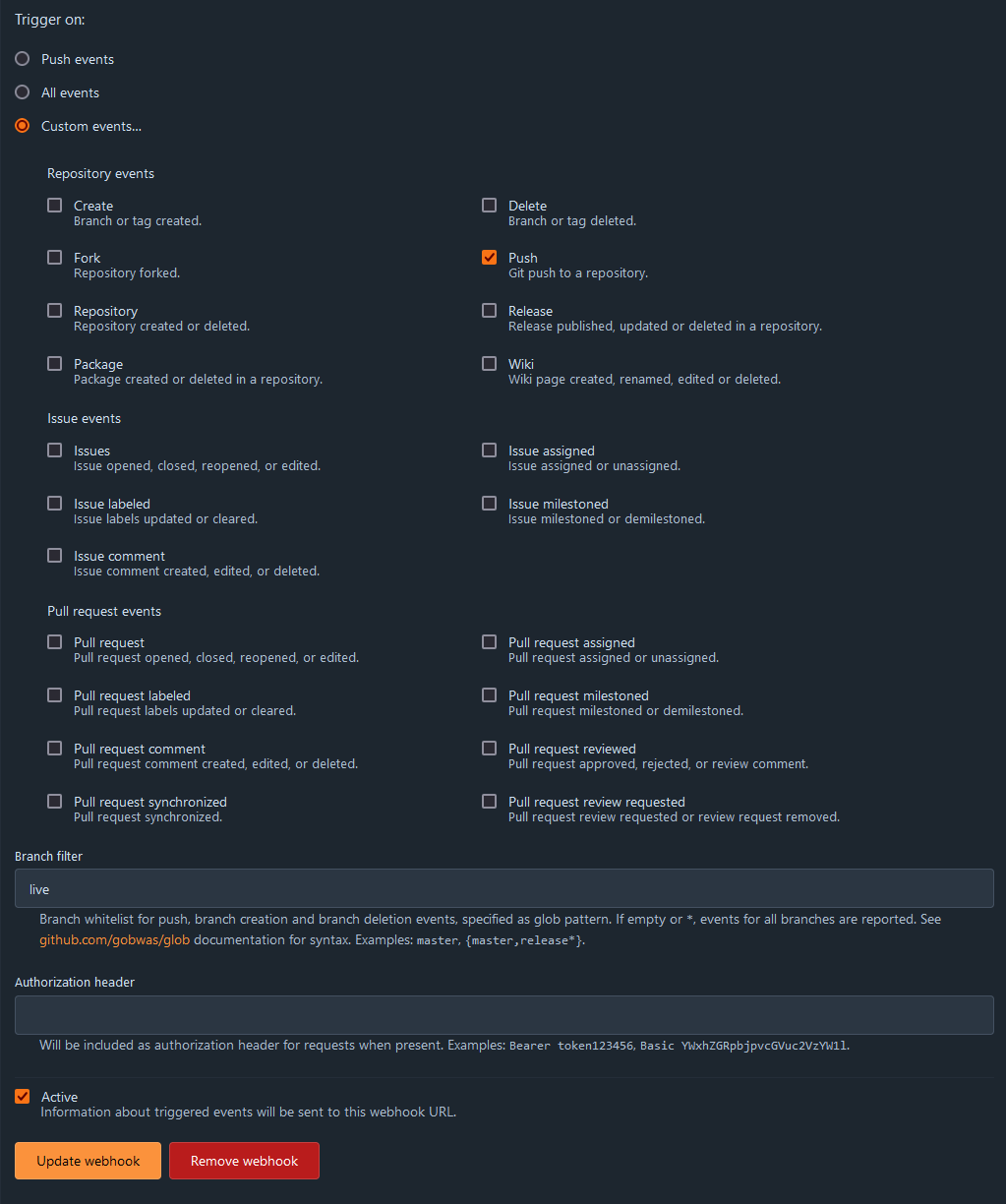 Forgejo Webhook Config Part 2